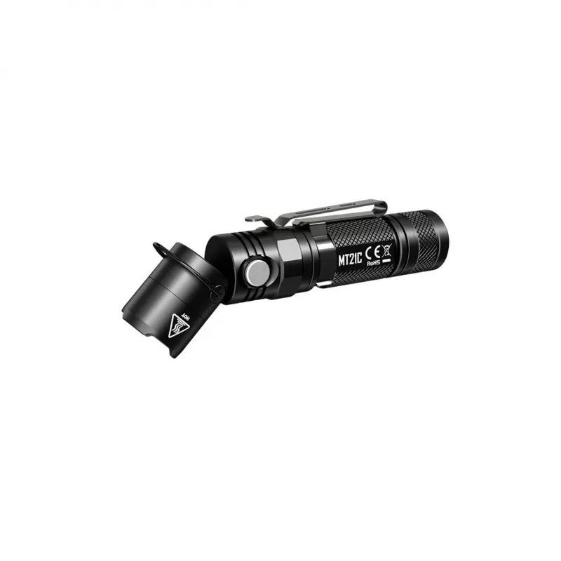 Käsivalaisin Nitecore MT21C, 1000 lm, 131 mm, 103,5 g, hyväksyy 18650 tai CR123, musta