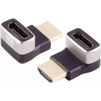 Kaapelin sukupuolen vaihtaja S/CONN 10-01051 HDMI-A musta hopea kultapinnoitettu
