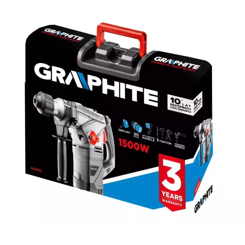 Graphite 58G862 poravasara 1500 W 750 kierr./min SDS Plus