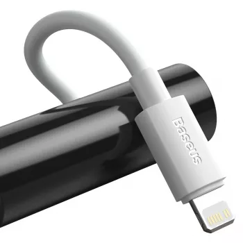 Baseus Simple Wisdom datakaapelisarja USB-C - Lightning PD 20W (2 kpl/pakkaus) 1,5m valkoinen