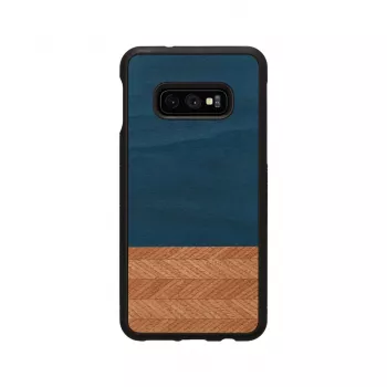 Man and wood -älypuhelinkotelo Galaxy S10e:lle — Denim musta suojakotelo