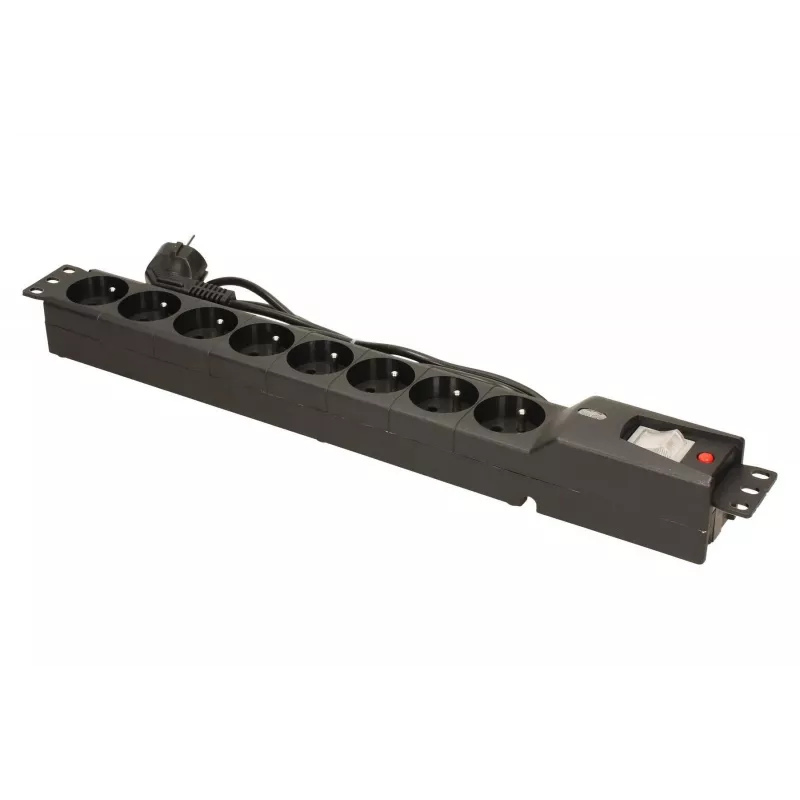 LESTAR LXARM 810 G-A K.:CZ 1,5M 19PDU musta 8 AC-pistorasiaa 230 V 1,5 m