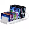 Unitek latausasema 10x USB 2.4A 60W valkoinen