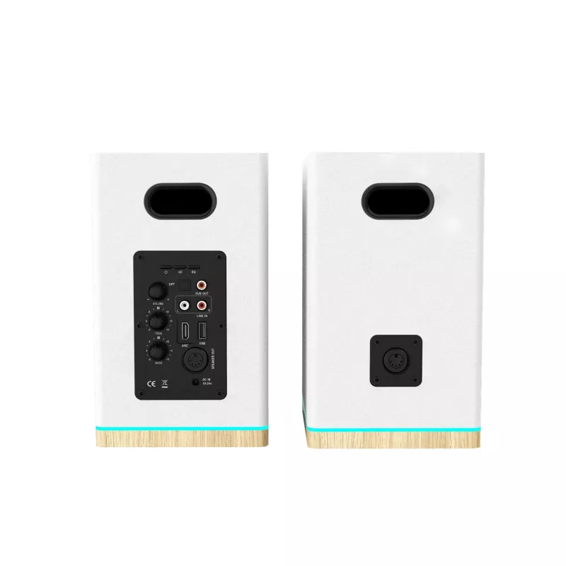Blaupunkt BS60WH LED hyllykaiuttimet, Bluetooth, HDMI ARC, valkoiset