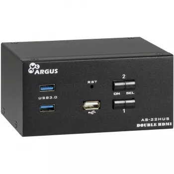 KVM-kytkin Inter-Tech IPC AS-22HUS 2 porttia USB