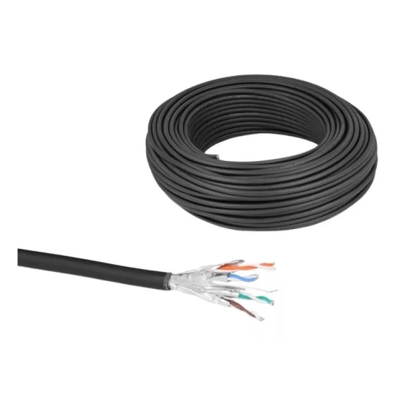 Verkkokaapeli DeLOCK 80597 musta Cat6a U/FTP 50 m