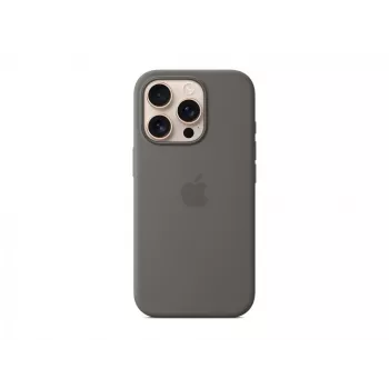 Apple iPhone 16 Pro -silikonikotelo MagSafe-yhteensopiva - kiviharmaa