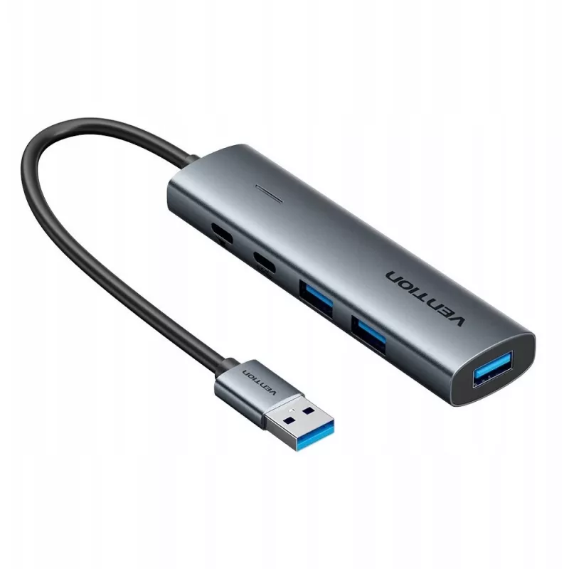 Keskitin 5-in-1 USB-A Vention 0,15 m