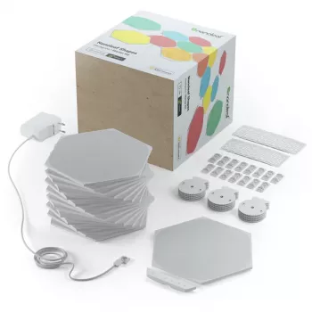 LED-kuusikulmiopaneelivalaisin Nanoleaf NL42-6002HX-15PK, RGB, 15 kpl:n pakkaus, AC-virtalähde