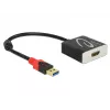 Videokaapeli-adapteri DeLOCK 62736 USB Type-A - HDMI 0,2 m musta