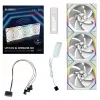 Lian Li UNI FAN SL Wireless 120 ARGB Reverse Blade valkoinen 3 kpl:n pakkaus