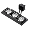 Gamemax CPU-nestekühler | GLACIER 360 LCD BK | Intel, AMD