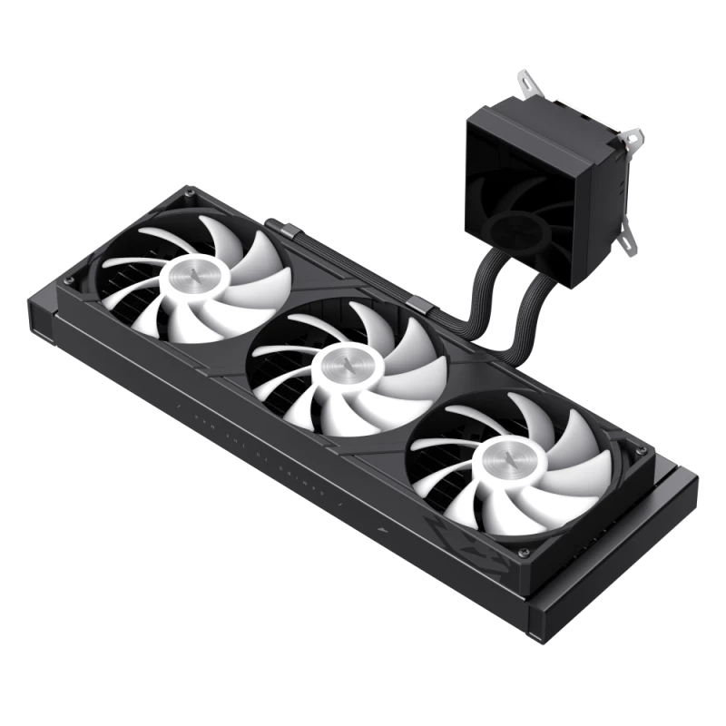Gamemax CPU-nestekühler | GLACIER 360 LCD BK | Intel, AMD