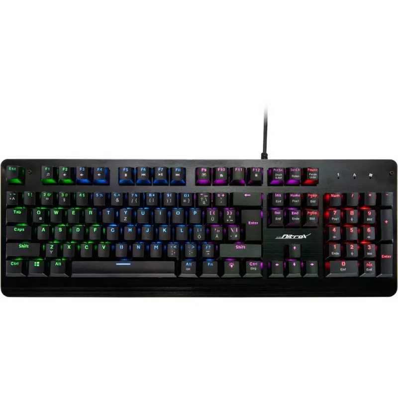 Inter-Tech NK-2000ME näppäimistö USB QWERTZ musta (88884100)