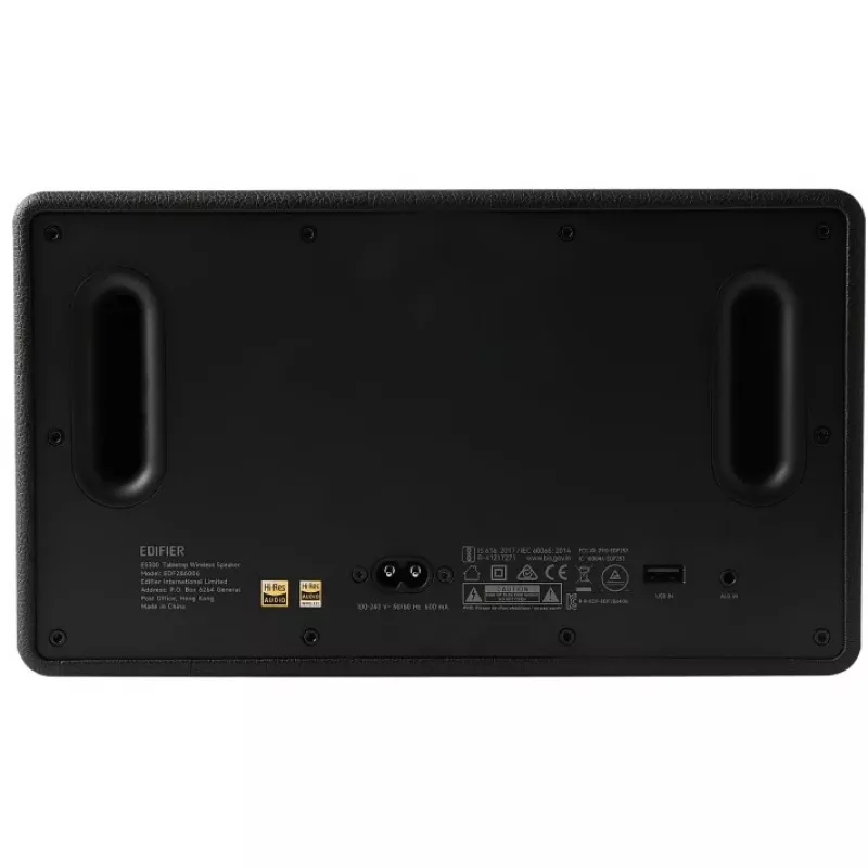Juhlakaijutin Edifier ES300 musta – 2-tie, 60 W RMS, Bluetooth LDAC/SBC, USB-A, kiertosäädin