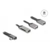DeLOCK 64303 USB 3.2 Gen 1 Type-C -keskitin 5000 Mbit/s harmaa