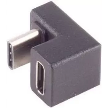 USB-C-sovitin ShiverPeaks 13-40006, USB 3.1 -kulmapistoke 180°