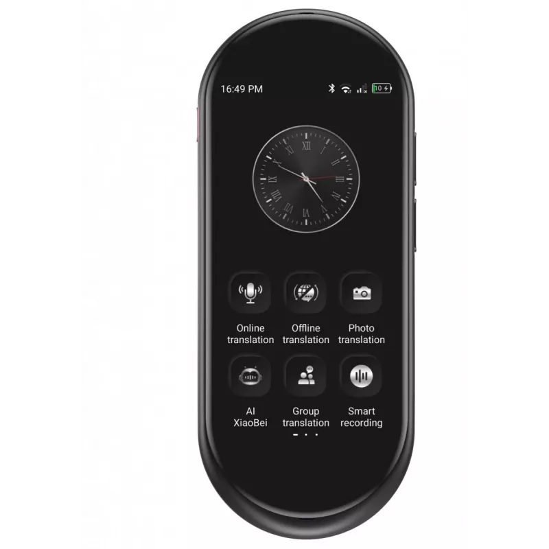 Kannettava puheentulkki MAXCOM MT100 4G, monikielinen puheentulkkaus, kompakti käsilaite