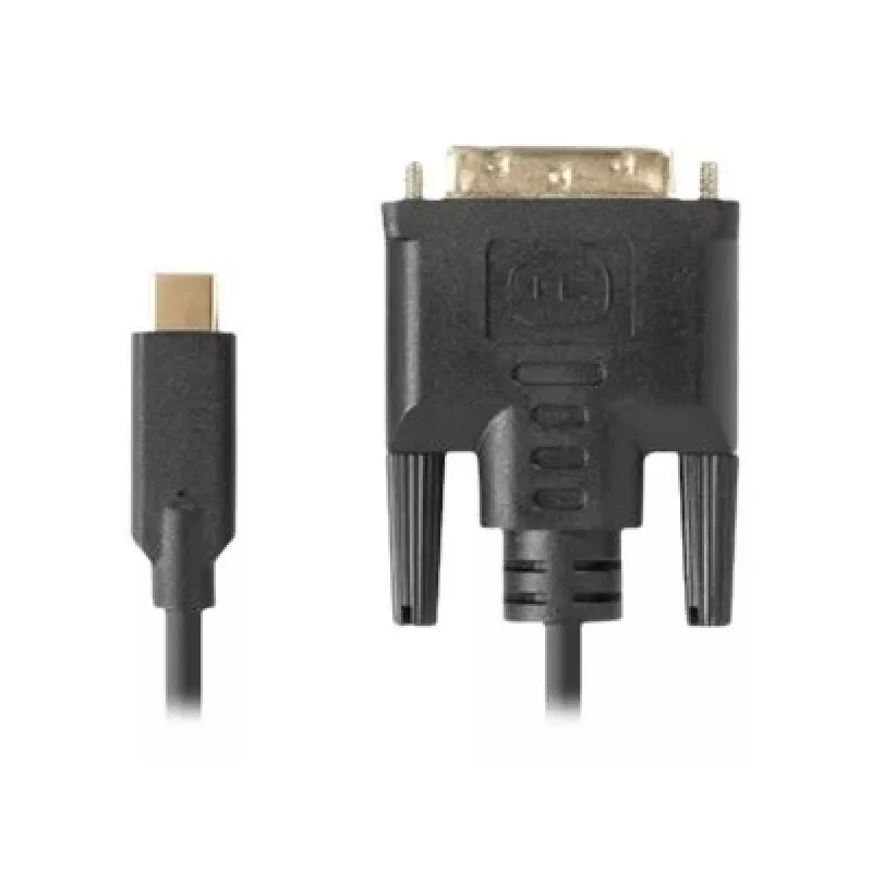 Videokaapeliadapteri LANBERG CA-CMDV-10CU-0030-BK, USB Type-C – DVI-D, 3 m, musta