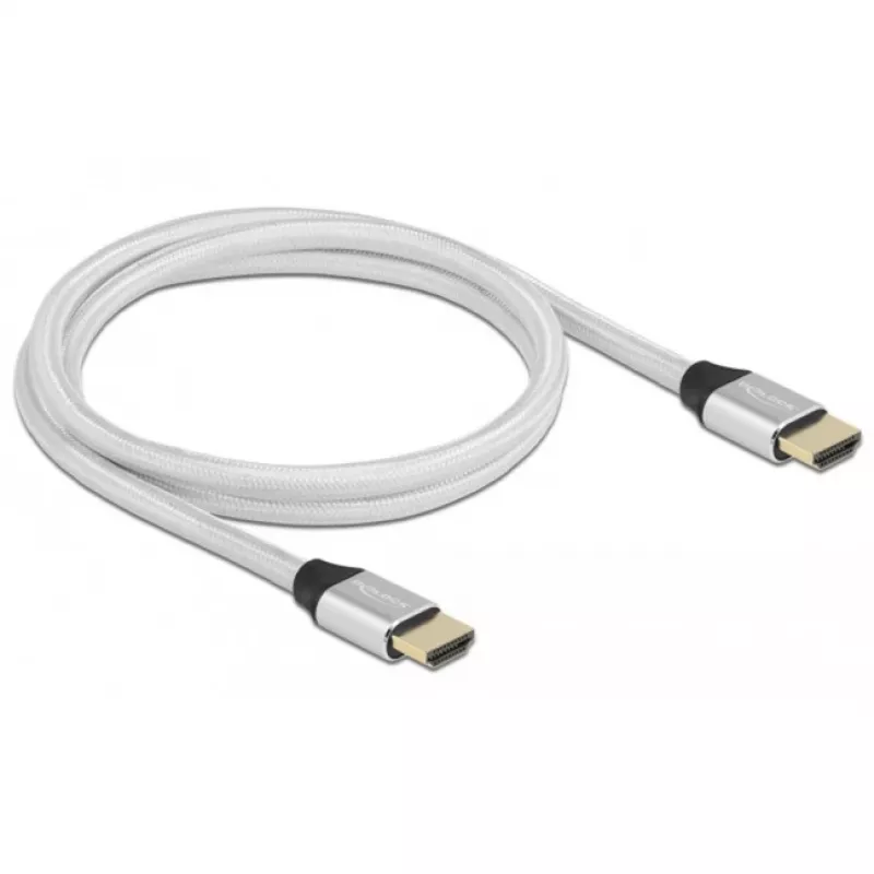 HDMI-kaapeli DeLOCK Ultra High Speed 48 Gbit/s 8K 60 Hz hopea 1 m