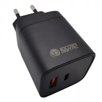 EXTRA DIGITAL GaN -laturi USB Type-C, USB Type-A: 45 W, PPS