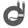 Rivacase PS6105 GR21 USB-C – USB-C -kaapeli, 2,1 m, harmaa