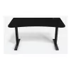 Arozzi Arena Medium pelipöytä ARENA-MEDIUM-PBK, 140 x 75,5 cm, koko pinnan peittävä mikrokuituhiirimatto, Pure Black