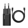 Baseus Super Si pikalaaturi 1C 20W USB-C-kaapelilla Lightning 1m (musta)