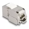 DeLOCK Keystone-moduuli RJ45-liitin LSA Cat.6A LEDillä hopea-valkoinen
