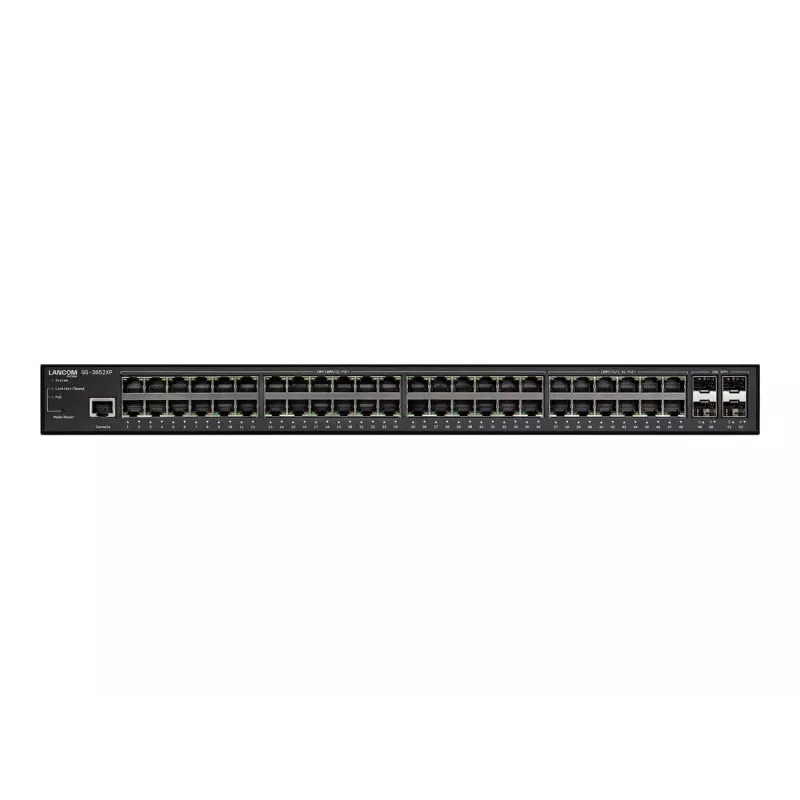 LANCOM GS-3652XP Managed L3 2.5G Ethernet (100/1000/2500) Power over Ethernet (PoE) 1U musta