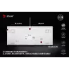 SAVIO PHENIX WHITE langaton mekaaninen näppäimistö, Gateron Red Pro, ABS