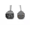 DIGITUS virtajohdon jatkojohto AK-440201-018-S IEC C14 / IEC C13 (uros/naaras), 250 V/10 A, 1,8 m, musta