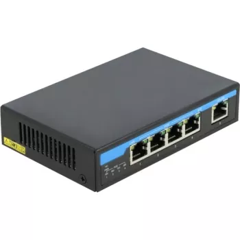 Verkkokytkin DeLOCK 87764 Gigabit Ethernet PoE musta