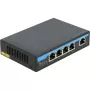 Verkkokytkin DeLOCK 87764 Gigabit Ethernet PoE musta