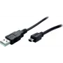 USB-kaapeli ShiverPeaks BS77163 3 m USB 2.0 A - Mini-B musta