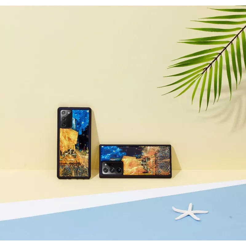 Suojakotelo iKins Samsung Galaxy Note 20:lle, musta ”Cafe Terrace”