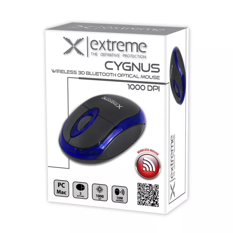 Cyngus Bluetooth 3D optinen langaton hiiri sininen