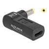 DeLOCK adapteri USB Type-C naaras - HP 4,8 x 1,7 mm uros 90° kulma