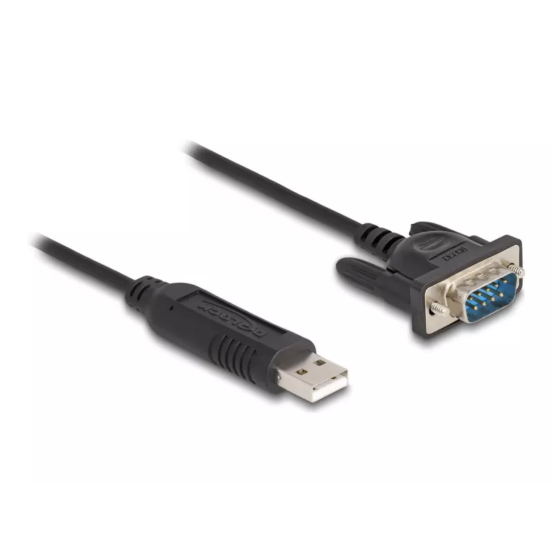 DeLOCK USB 2.0 -sarjaporttisovitin RS-232 50 cm FTDI musta