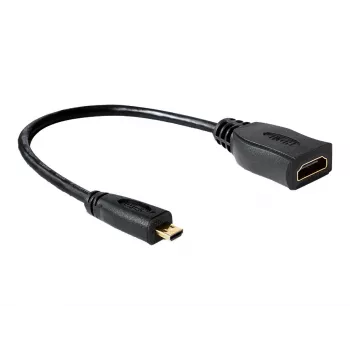 HDMI-kaapeli DeLOCK 65391 0,23m tyyppi A - tyyppi D musta