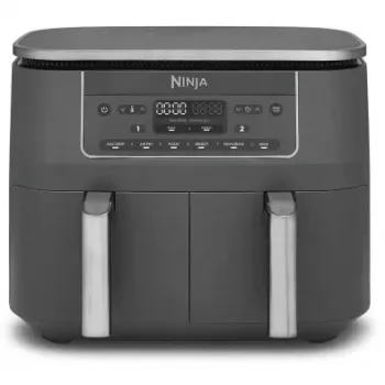 SharkNinja Ninja DZ300EU, kuumailmafriteerauskeittiö, 7,6 l, 3,2 kg, 240 °C, kaksoistila, harmaa