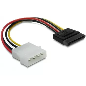 Virtakaapeli SATA HDD DeLOCK B40160100 4-pin pistoke suora 0,12 m