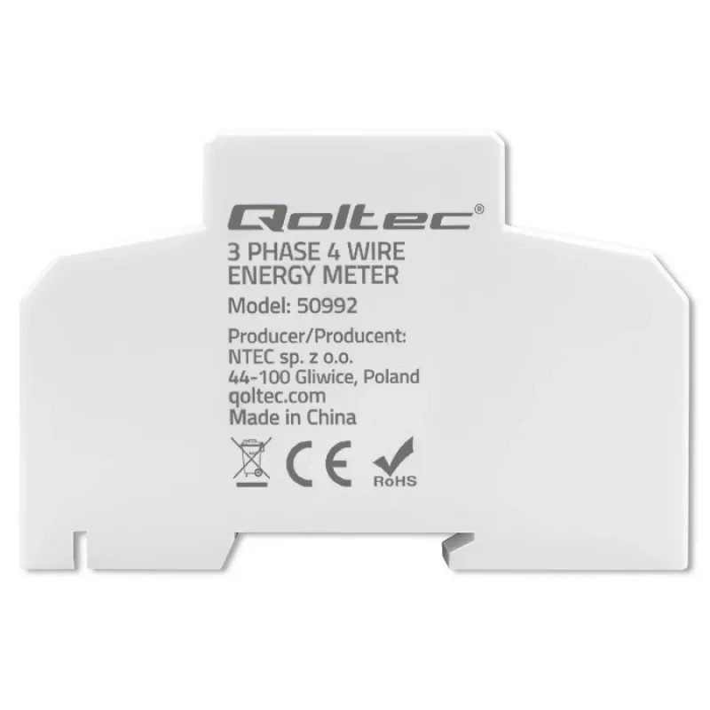 Kolmivaiheinen elektroninen mittari QOLTEC 50992 400V 100A