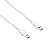 Akyga AK-USB-41 USB-C - USB-C kaapeli, USB 2.0, 60 W, 1,8 m, valkoinen