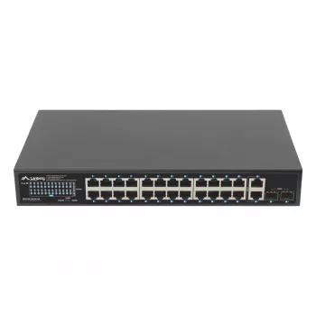 Hallitsematon kytkin Lanberg RSGE-24P-2GE-2S-250 24 porttia räkkiasennus