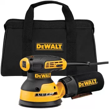 Epäkeskohiomakone DeWalt DWE6423-QS, 280 W, 8 000–12 000 OPM, 2,6 mm hiomaisku, 1,28 kg