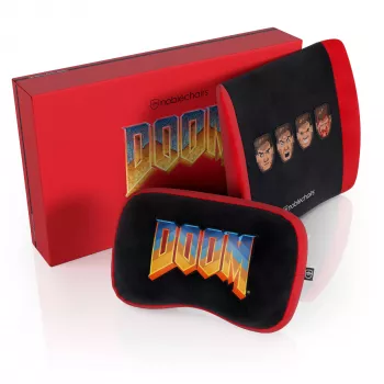 Memory Foam -tyynysarja noblechairs DOOM Retro Edition — ergonomiset tyynyt peli- ja toimistotuoleille