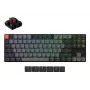 Mekaaninen näppäimistö Keychron K1X-B3 — 80 %:n koko, USB + Bluetooth, QWERTY englanti, 87 näppäintä, RGB, harmaa