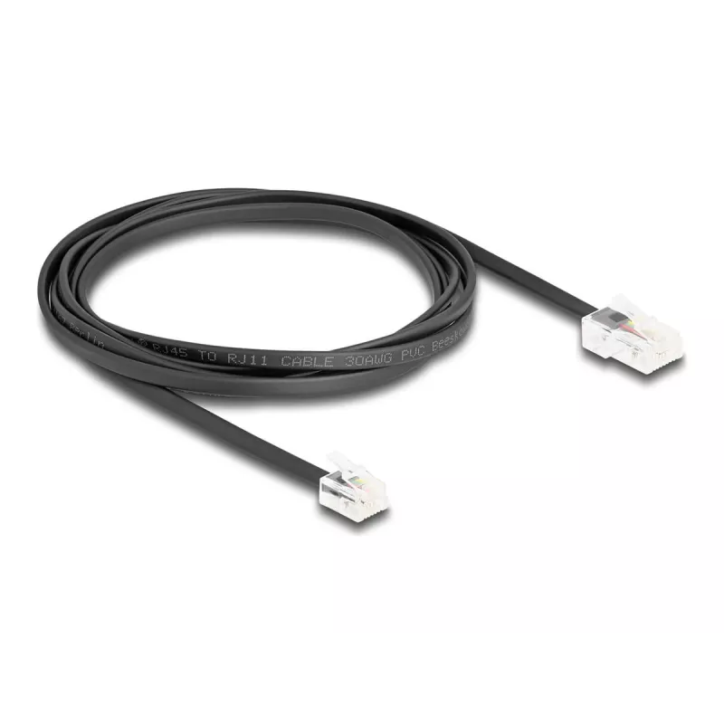 Puhelinkaapeli DeLOCK 88036 RJ45 - RJ11 2 m musta