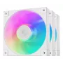 DeepCool FD12 ARGB WH R-FD12-WHAPN3-G kotelotuulettimet, 120 mm, 3 kpl, valkoiset